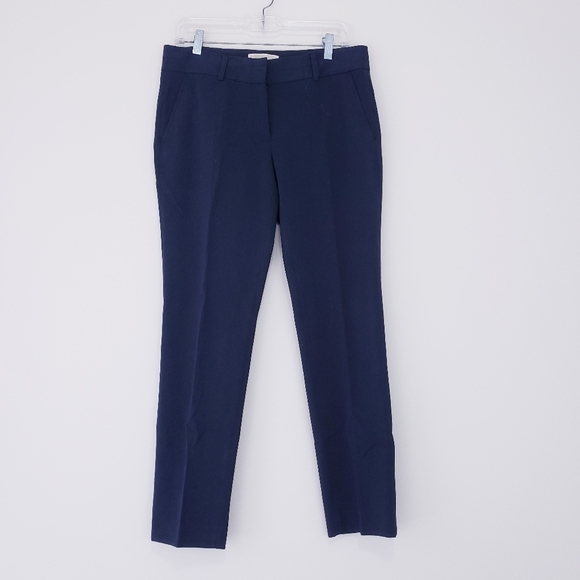 Michael Michael Kors Dark Gray Blue Dress Pants Size 6 Straight Leg Slim - Picture 1 of 10